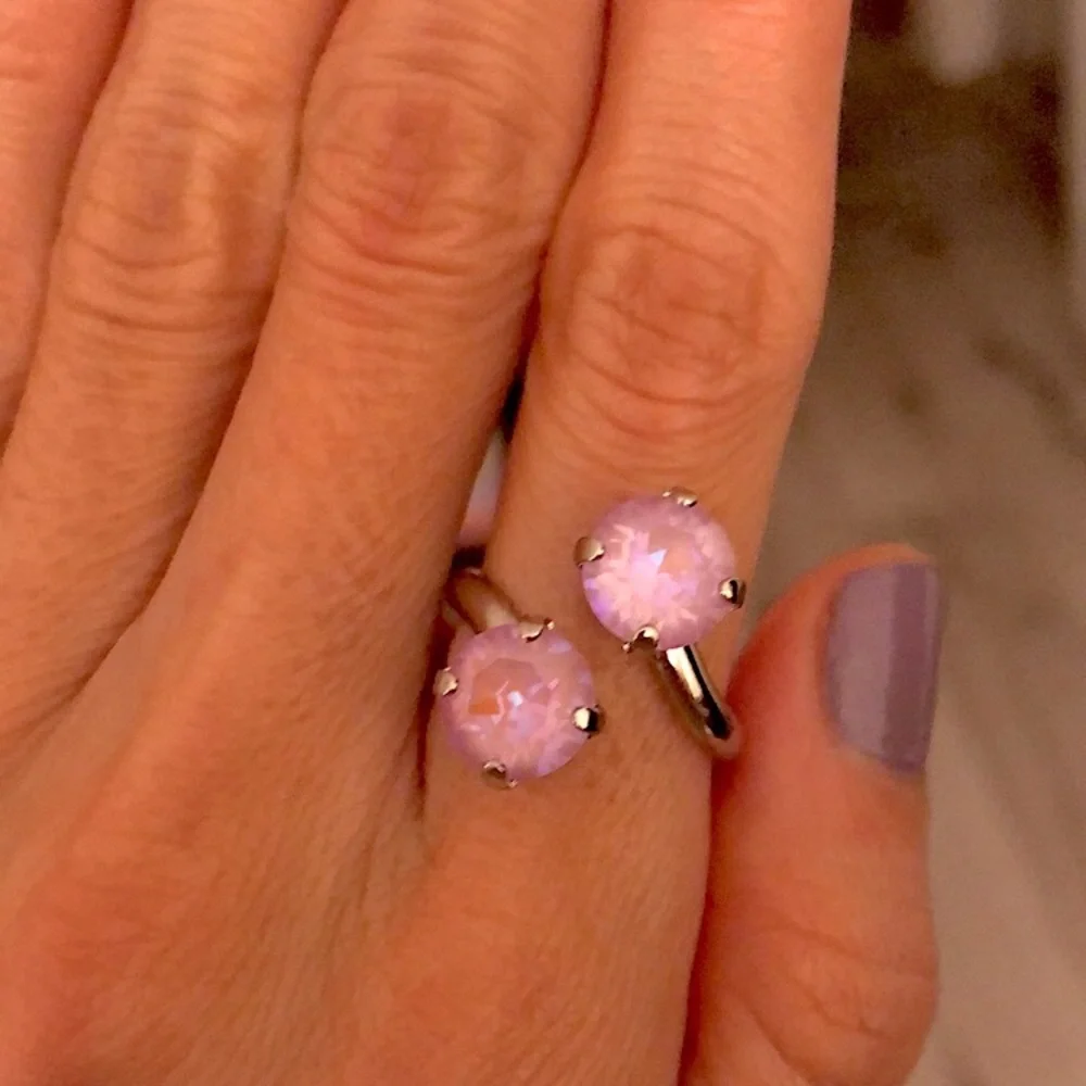 Lavender Crystal Ring